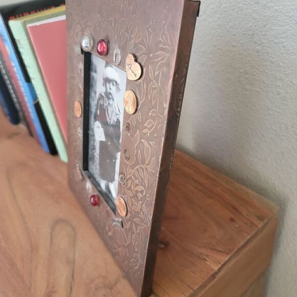 90s picture frame bronze penny home decor 5x3 photo sight faith love hope - Picture 4 of 5